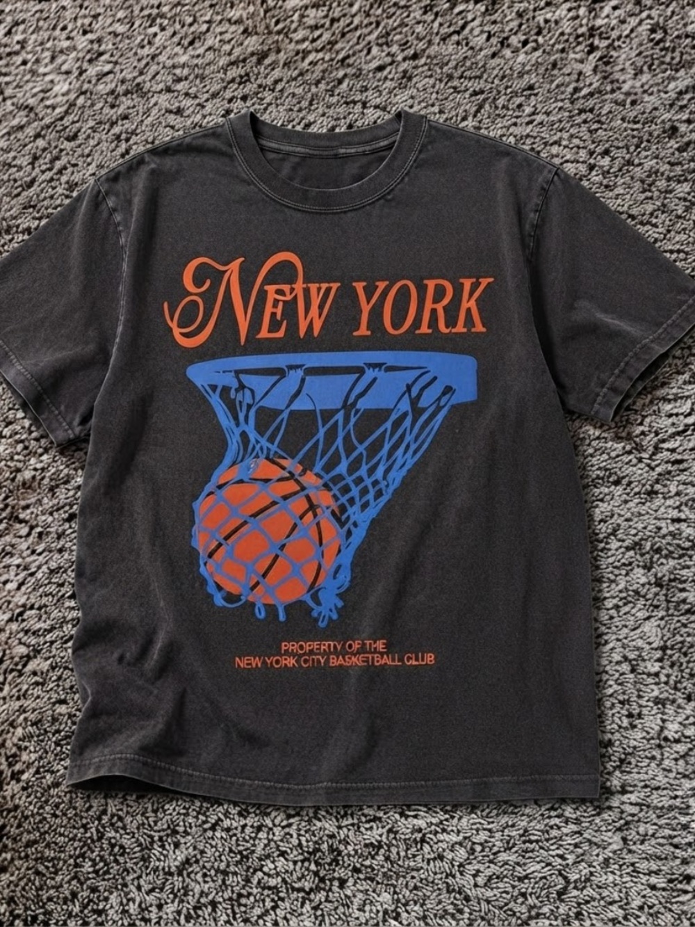 New York Basketball Graphic Tee shirt new